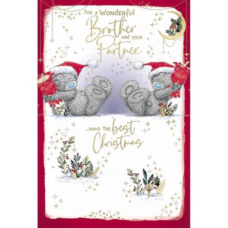 Wonderful Brother & Partner Me to You Bear Christmas Card £2.49